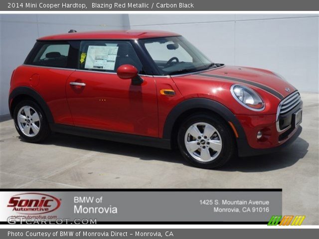 2014 Mini Cooper Hardtop in Blazing Red Metallic