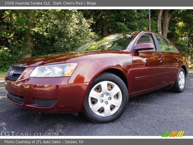 2008 Hyundai Sonata GLS in Dark Cherry Red