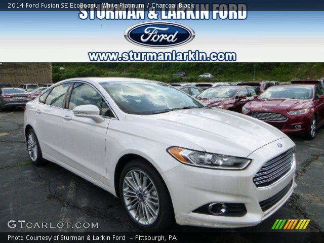 2014 Ford Fusion SE EcoBoost in White Platinum
