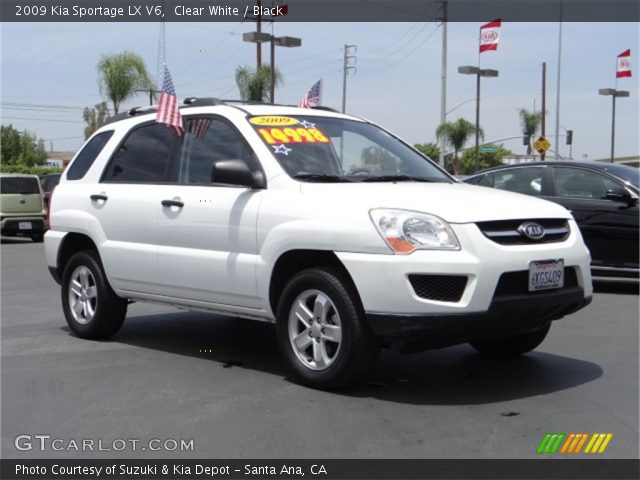 2009 Kia Sportage LX V6 in Clear White