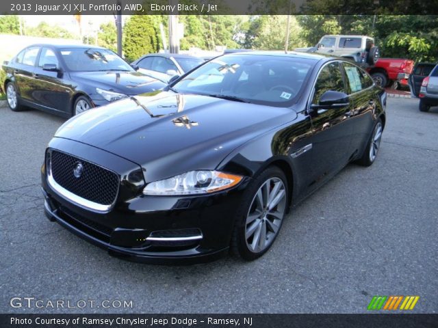 2013 Jaguar XJ XJL Portfolio AWD in Ebony Black