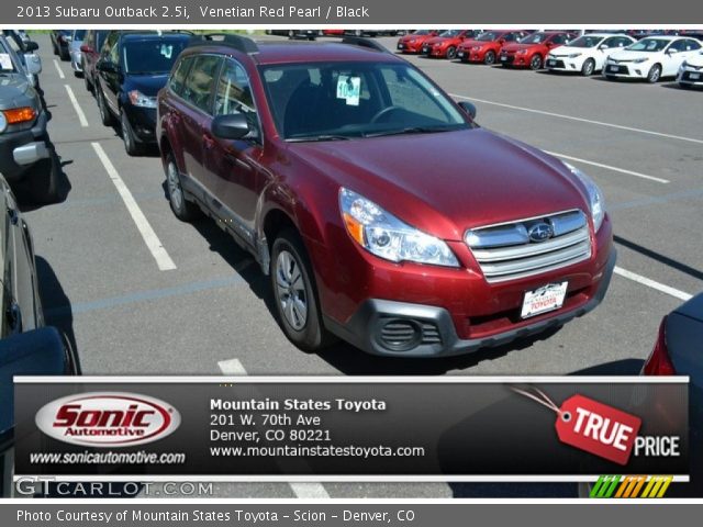 2013 Subaru Outback 2.5i in Venetian Red Pearl