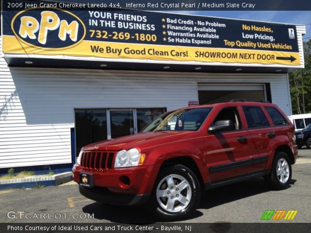 2006 Jeep Grand Cherokee Laredo 4x4 in Inferno Red Crystal Pearl