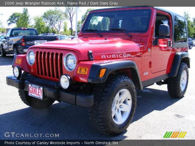 2006 Jeep Wrangler Rubicon 4x4 in Flame Red