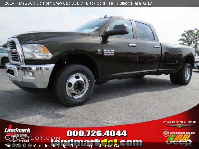 2014 Ram 3500 Big Horn Crew Cab Dually in Black Gold Pearl