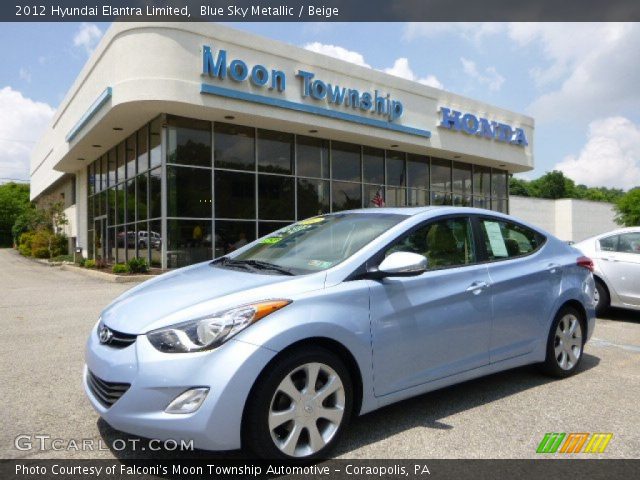 2012 Hyundai Elantra Limited in Blue Sky Metallic