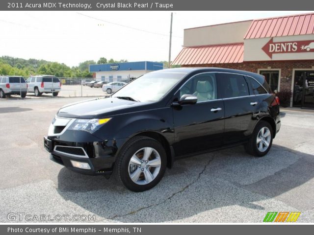 2011 Acura MDX Technology in Crystal Black Pearl