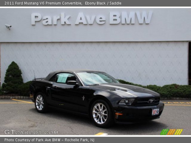 2011 Ford Mustang V6 Premium Convertible in Ebony Black