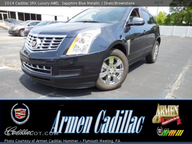 2014 Cadillac SRX Luxury AWD in Sapphire Blue Metallic