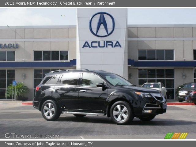 2011 Acura MDX Technology in Crystal Black Pearl