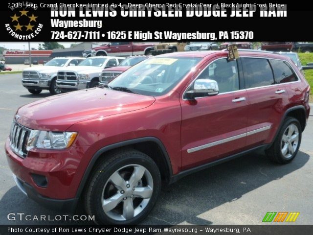 2013 Jeep Grand Cherokee Limited 4x4 in Deep Cherry Red Crystal Pearl