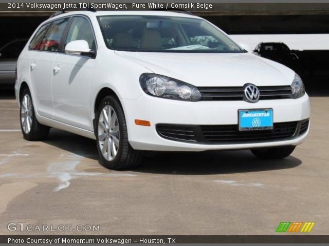 2014 Volkswagen Jetta TDI SportWagen in Pure White