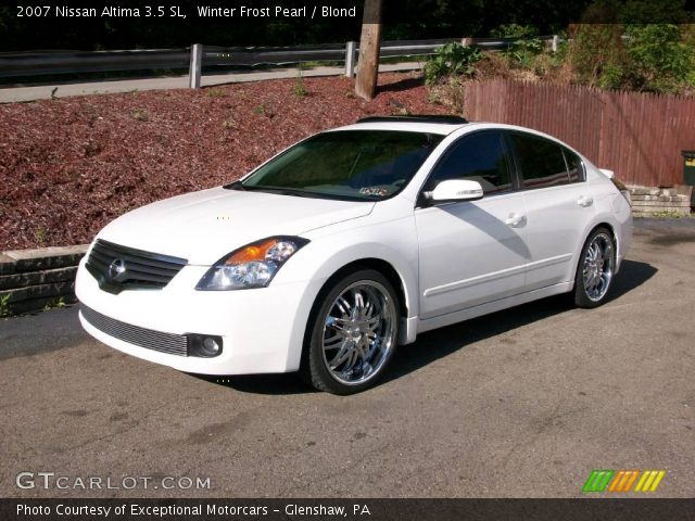 2007 Nissan Altima 3.5 SL in Winter Frost Pearl