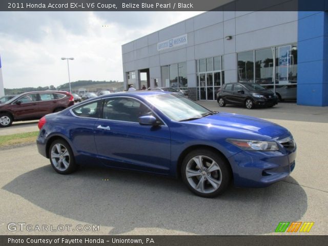 2011 Honda Accord EX-L V6 Coupe in Belize Blue Pearl