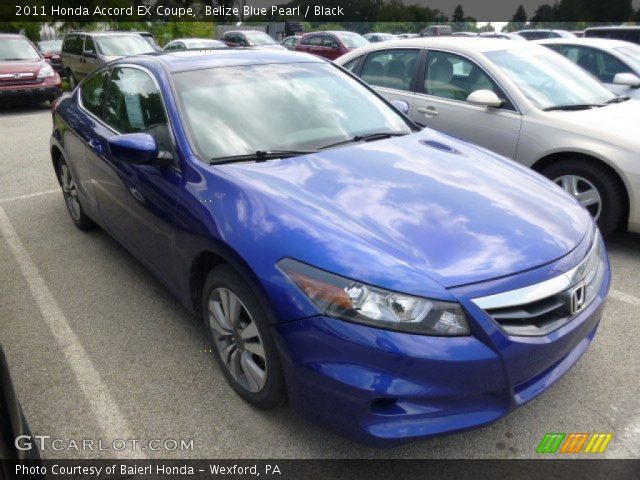 2011 Honda Accord EX Coupe in Belize Blue Pearl