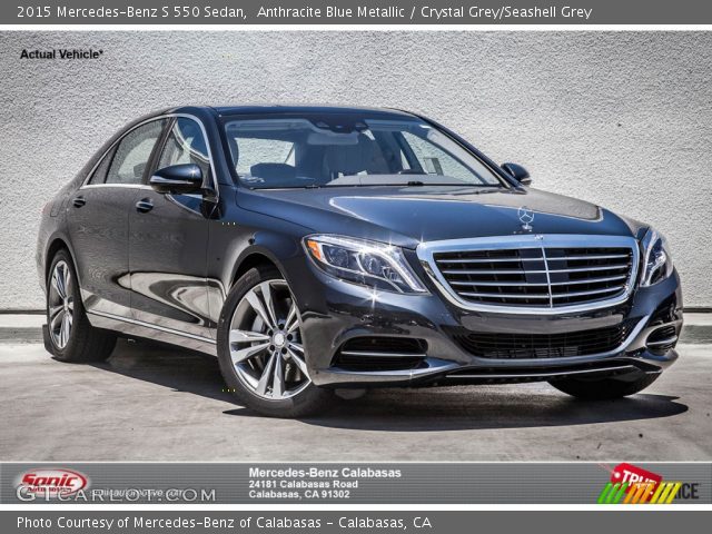 2015 Mercedes-Benz S 550 Sedan in Anthracite Blue Metallic