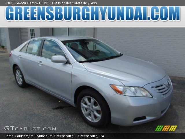 2008 Toyota Camry LE V6 in Classic Silver Metallic