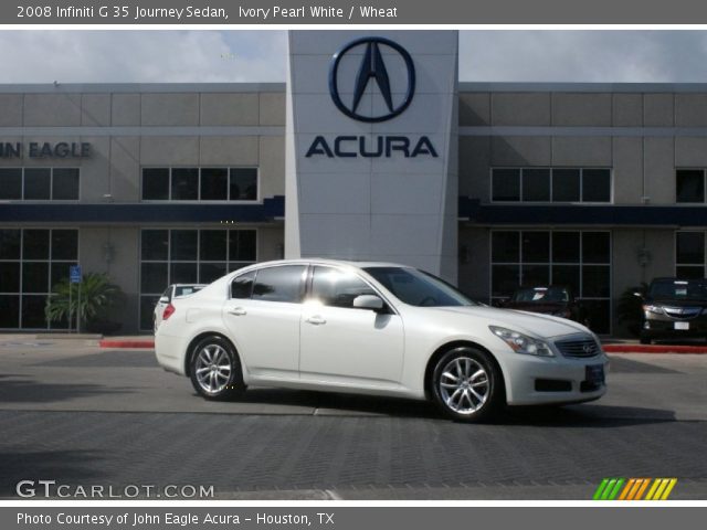2008 Infiniti G 35 Journey Sedan in Ivory Pearl White