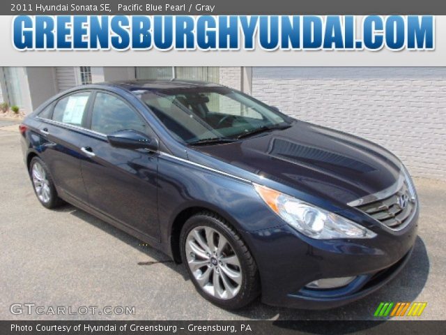 2011 Hyundai Sonata SE in Pacific Blue Pearl