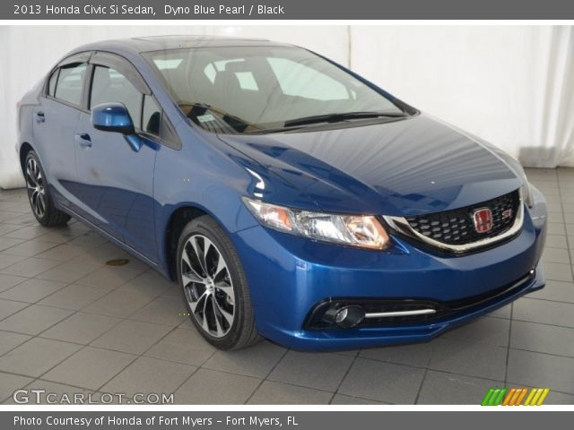 2013 Honda Civic Si Sedan in Dyno Blue Pearl