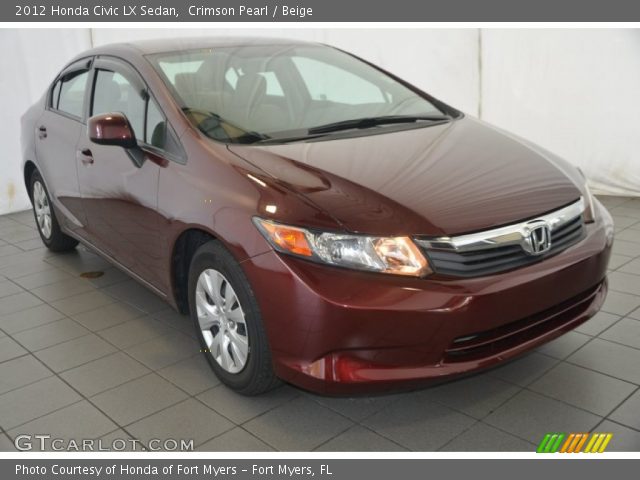 2012 Honda Civic LX Sedan in Crimson Pearl