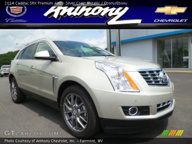2014 Cadillac SRX Premium AWD in Silver Coast Metallic
