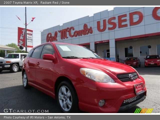 2007 Toyota Matrix XR in Radiant Red