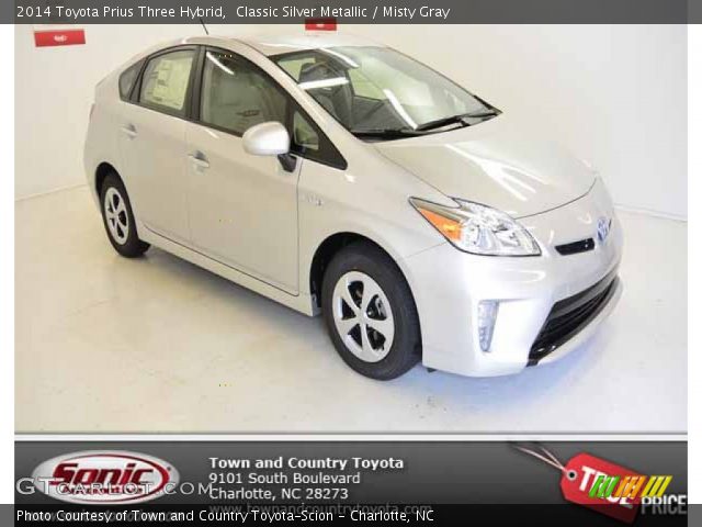 2014 Toyota Prius Three Hybrid in Classic Silver Metallic