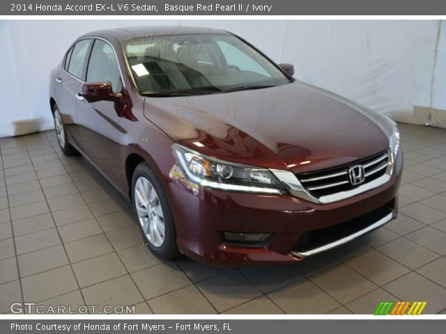 2014 Honda Accord EX-L V6 Sedan in Basque Red Pearl II