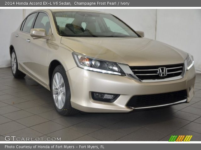 2014 Honda Accord EX-L V6 Sedan in Champagne Frost Pearl