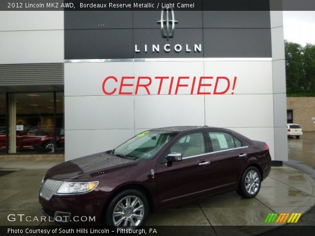 2012 Lincoln MKZ AWD in Bordeaux Reserve Metallic