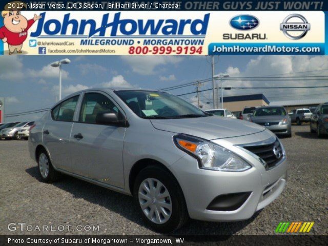 2015 Nissan Versa 1.6 S Sedan in Brilliant Silver