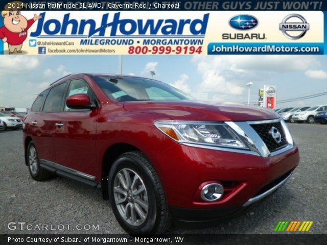 2014 Nissan Pathfinder SL AWD in Cayenne Red