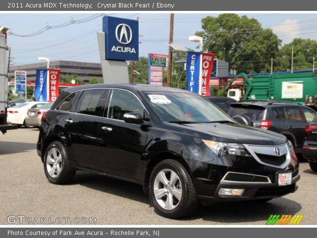 2011 Acura MDX Technology in Crystal Black Pearl