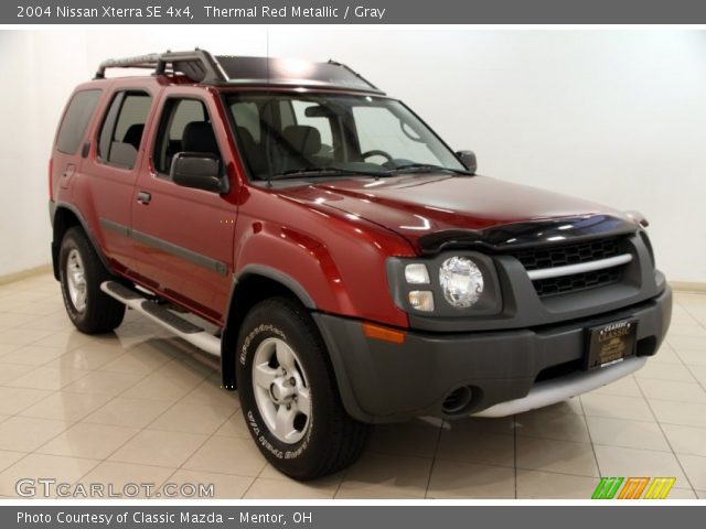 2004 Nissan Xterra SE 4x4 in Thermal Red Metallic