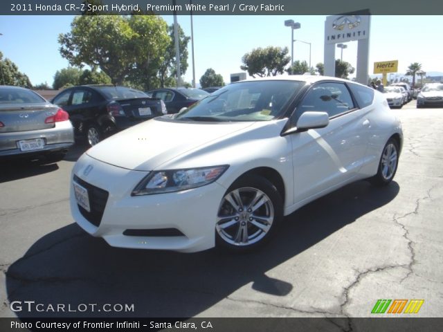 2011 Honda CR-Z Sport Hybrid in Premium White Pearl