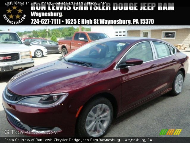 2015 Chrysler 200 Limited in Velvet Red Pearl