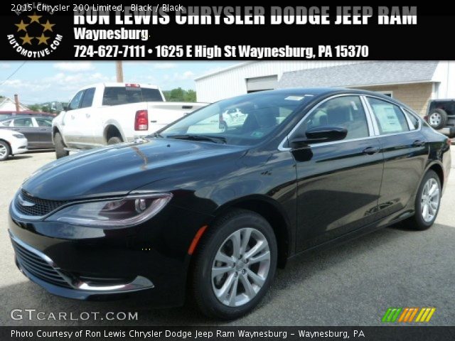 2015 Chrysler 200 Limited in Black