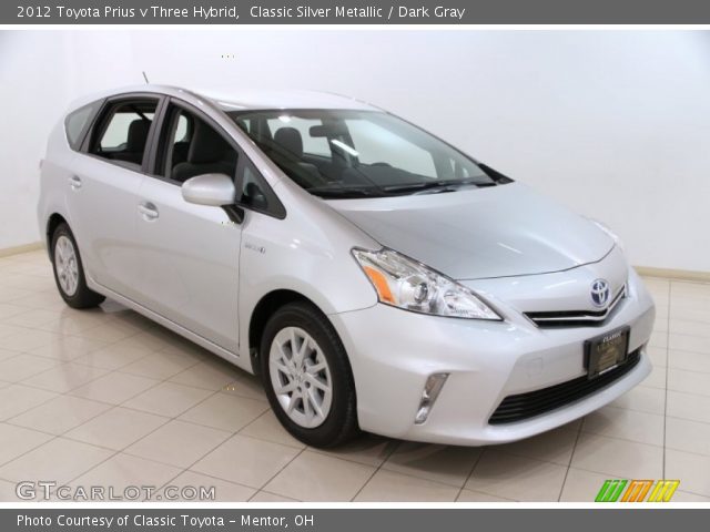 2012 Toyota Prius v Three Hybrid in Classic Silver Metallic