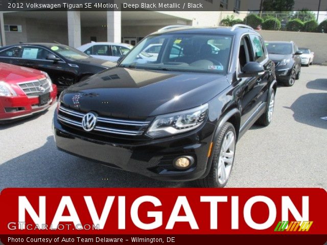 2012 Volkswagen Tiguan SE 4Motion in Deep Black Metallic