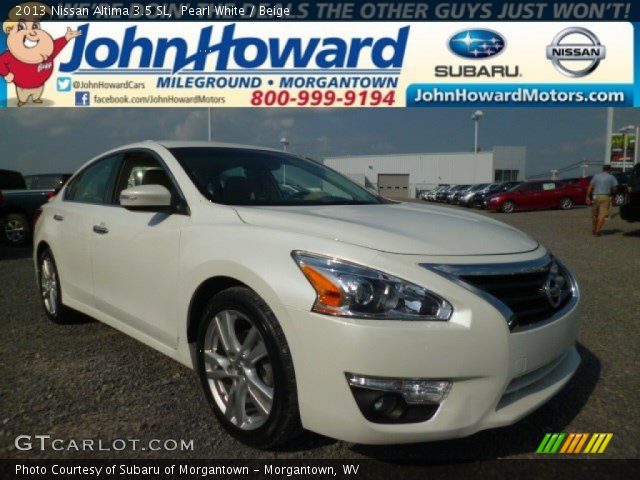 2013 Nissan Altima 3.5 SL in Pearl White