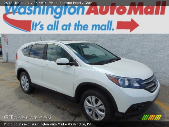 2012 Honda CR-V EX 4WD in White Diamond Pearl