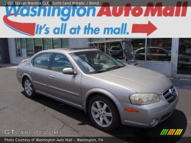 2002 Nissan Maxima GLE in Sunlit Sand Metallic