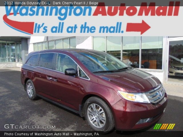 2012 Honda Odyssey EX-L in Dark Cherry Pearl II