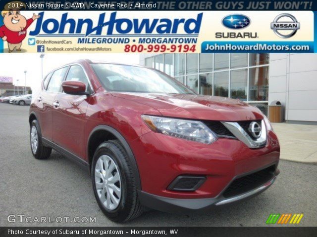 2014 Nissan Rogue S AWD in Cayenne Red