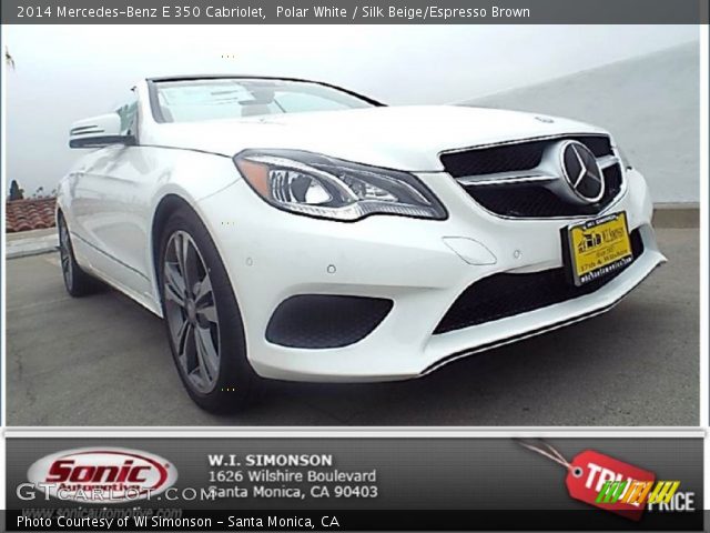 2014 Mercedes-Benz E 350 Cabriolet in Polar White