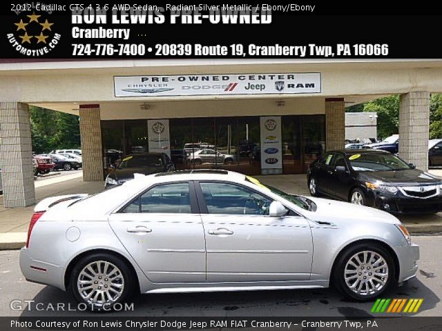 2012 Cadillac CTS 4 3.6 AWD Sedan in Radiant Silver Metallic