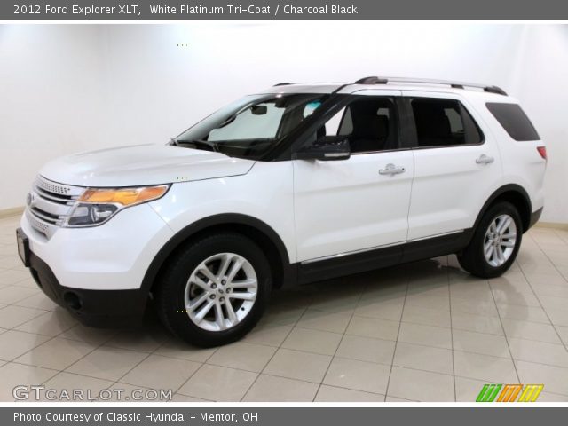 2012 Ford Explorer XLT in White Platinum Tri-Coat