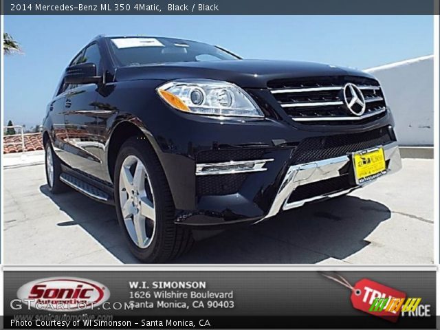 2014 Mercedes-Benz ML 350 4Matic in Black