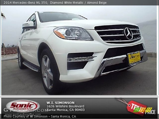 2014 Mercedes-Benz ML 350 in Diamond White Metallic